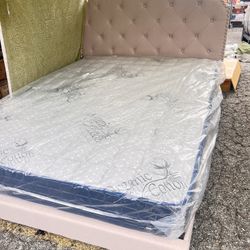Cama Queen Size Nueva En Caja Incluye Colchon 