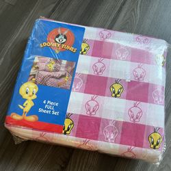 Vintage Tweety Bird 4piece Full Set Looney Tunes