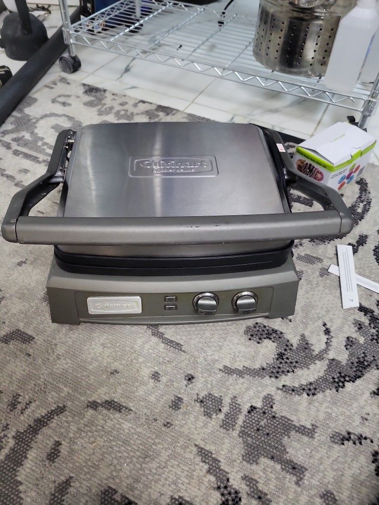 Cuisinart Griddler Deluxe Electric Griddle Stainless Steel for Sale