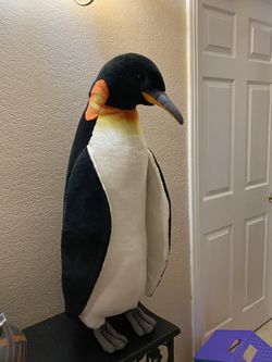 Handmade Big Lovely Penguin Toy Lifelike Cute Penguin Doll (about 32-33 Inch Tall )  $$$100 obo  (Original price around $260)