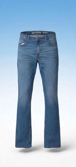**GEORGE Bootcut Jeans - Men's Light Wash Stretch - 34x32 - NWOT - Clean & Classic**