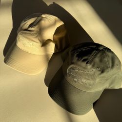 (2) Lacoste Tonal Croc Graphic Hat — Green/Tan