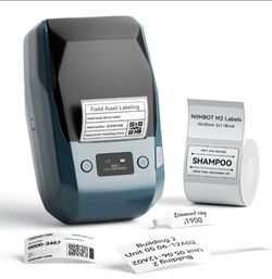 NIIMBOT M2 2 Inch Thermal Transfer Label Maker, 300DPI Bluetooth Label Printer, Label Maker Machine for Office, Garden, Lab, Outdoor Equipment, Cable,