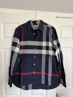 Burberry Summerton Blue Shirt Mens - XXL