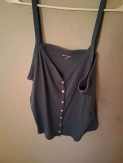 Old Navy blue button top cami tank top