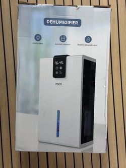 Dehumidifier for Home, 98OZ Tank Water,(1000 sq.ft) Dehumidifier for Bathroom,Badroom,Basement,with Auto Shut Off, 7 Color LED,White