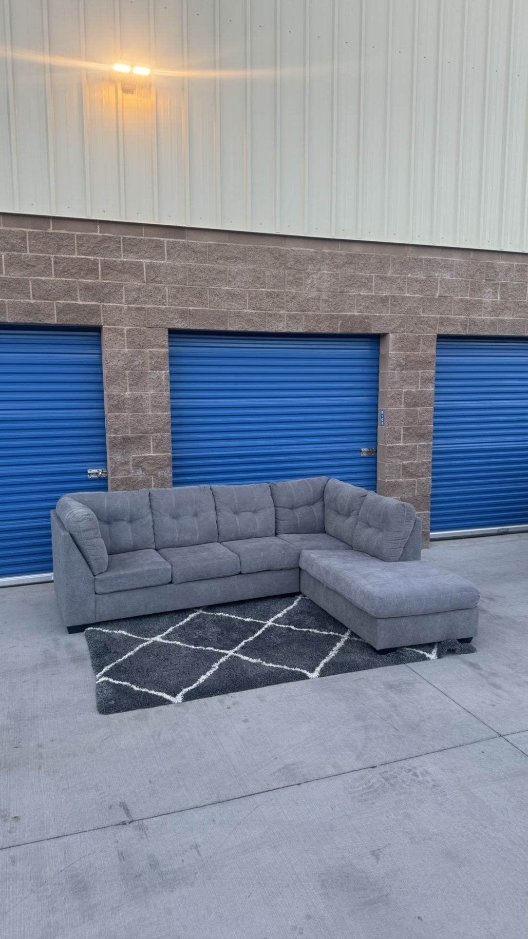Ashley’s Light Grey Sectional Couch