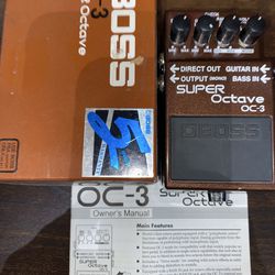 BOSS Super Octave OC-3 Guitar Effect Pedal