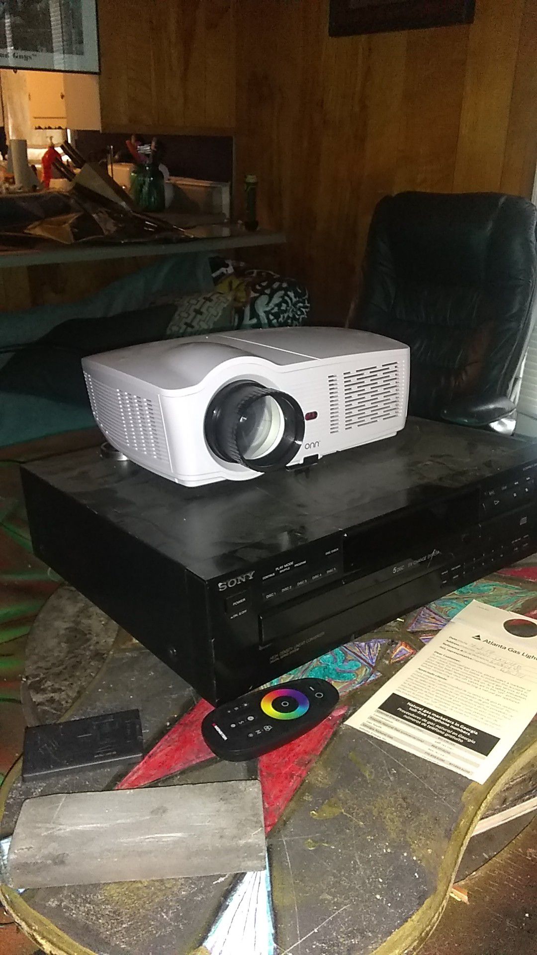 Onn 720p Projector with Roku Stick