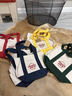 Blue, Red & Yellow Trader Joe’s Mini Totes