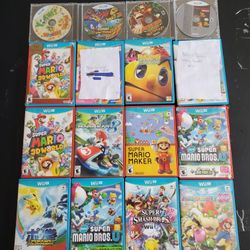 Wii U Video Game Bundle 16 Games Mario , Pokémon , Sonic , Pac Man And More 