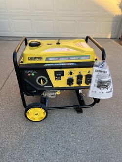 7850/6250-Watt Recoil Start Storm Ready Gasoline and Propane Powered Dual Fuel Portable Generator with CO Shield