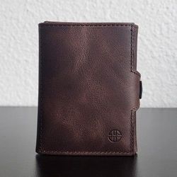 Trusador Trifold Minimalist Wallet (Brown)
