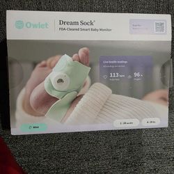 Owlet Dream Sock - FDA-Cleared Smart Baby Monitor with Live Health Readings and Notifications