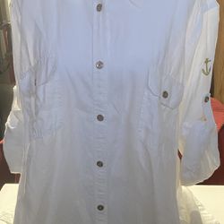 Ralph Lauren White Button Down Shirt!