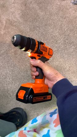 Black+Decker 20V Lithium Cordless Drill Set