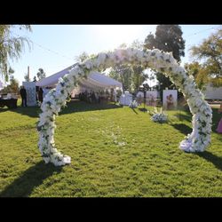 Wedding Flower arch And Arrangements 