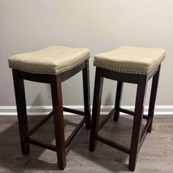 Set of 2 Counter - Height Bar Stools - New