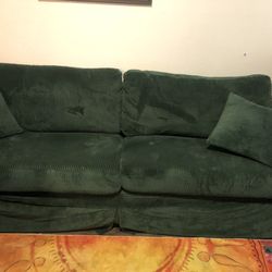 Comfy green couch