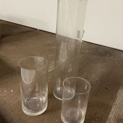 Glass Vases/candle holders