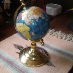 Small Desk Gemstone Globe.