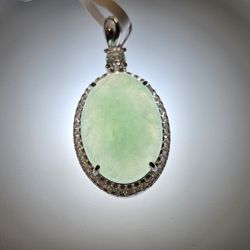 Natural Burmese Jadeite Pendant