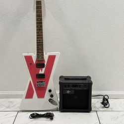 Bluewater Kaiyacaster Electric Guitar + Rouge G10 Amp Guitar Cable & HardShell Case 