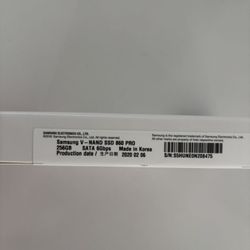 256Gb 860 PRO SATA SSD 