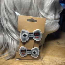 Perler Bead Hair Clips