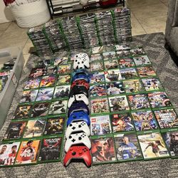 Xbox One S And Controllers