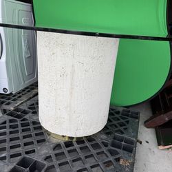 Modern Round Glass Table w/ Pedestal Base – Clean Look 🔥