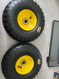 4.10/3.50-4  Pneumatic rubber tires for hand truck dolly cart 2pack