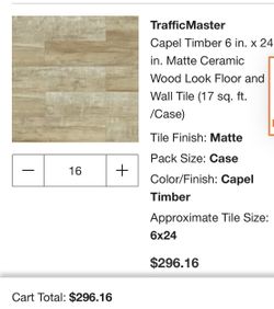 16 Boxes Of Tile For $25