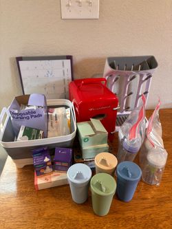 Baby Feeding Prep Lot – BRAND NEW Mini Fridge, Bottles, & More!