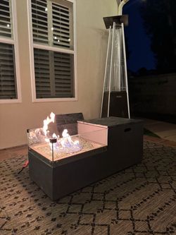 Free outdoor propane fire pit table