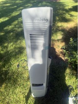 Lasko Misto 42" Outdoor Misting Tower Fan oscillating, 4-speed, white