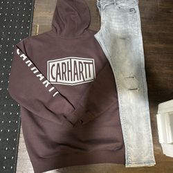 Carhartt Hoodie Size Large , New , Gstar Skinny 34/42