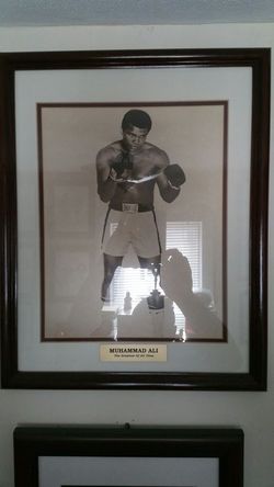 Vintage Muhammad Ali Matted & Framed