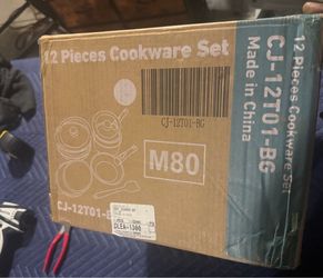 12-Piece Cookware Set CJ-12T01-BG $45