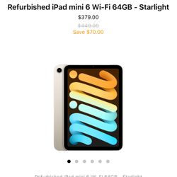 Refurbished Ipad Mini - Unopened Comes With Case And Screen Protector