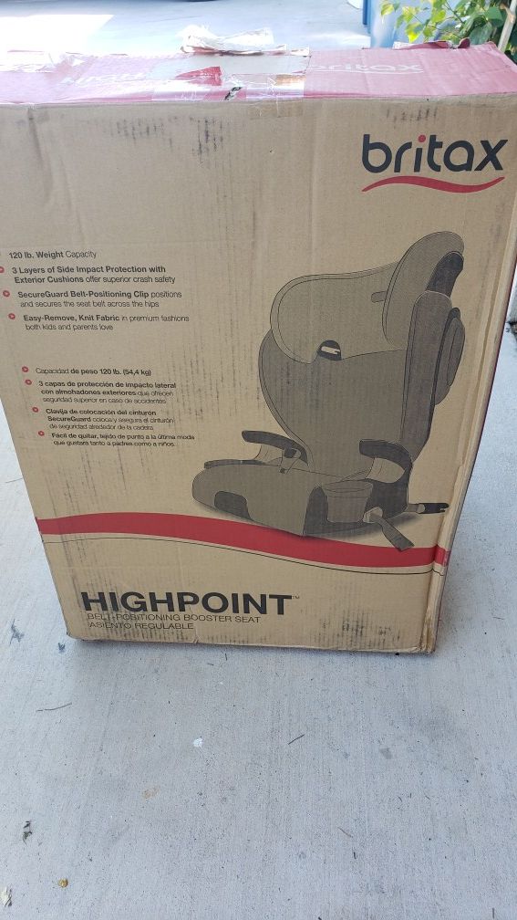 Britax highpoint booster carseat