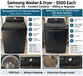 Samsung Washer/Dryer
