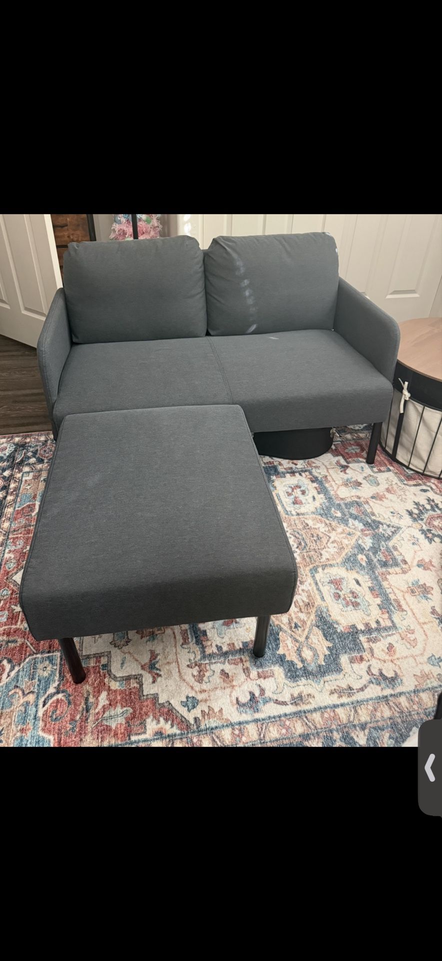 Free small Sofa W Ottoman 