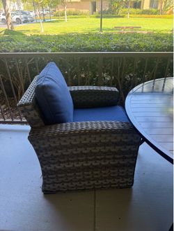 2  chairs and table