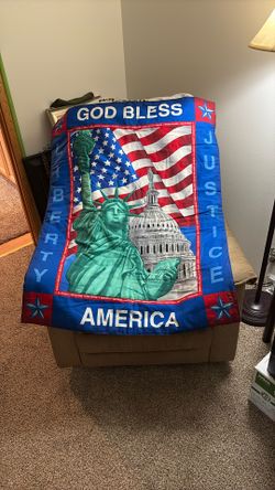 God Bless America Lap Blanket