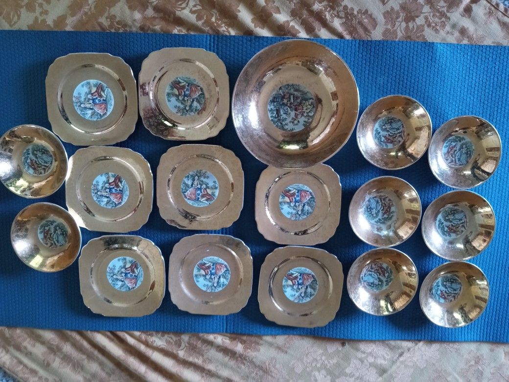 22k Gold Plates