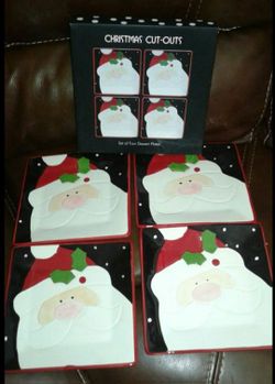 Christmas Dessert Plates by Oneida
