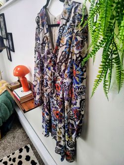 Betsey Johnson multicolor boho dress, size 8, new w/tags
