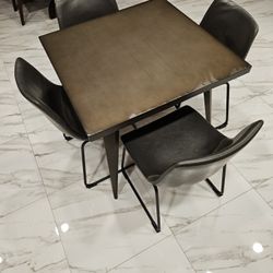 Dining Table Leather Seat  GrearConditions