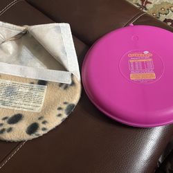 Pet  8.5”W Safe Heat Pad 🐈‍⬛ 🐕 , Microwave Lasts 10 hrs. Safe no wires Almohadilla térmica para mascotas